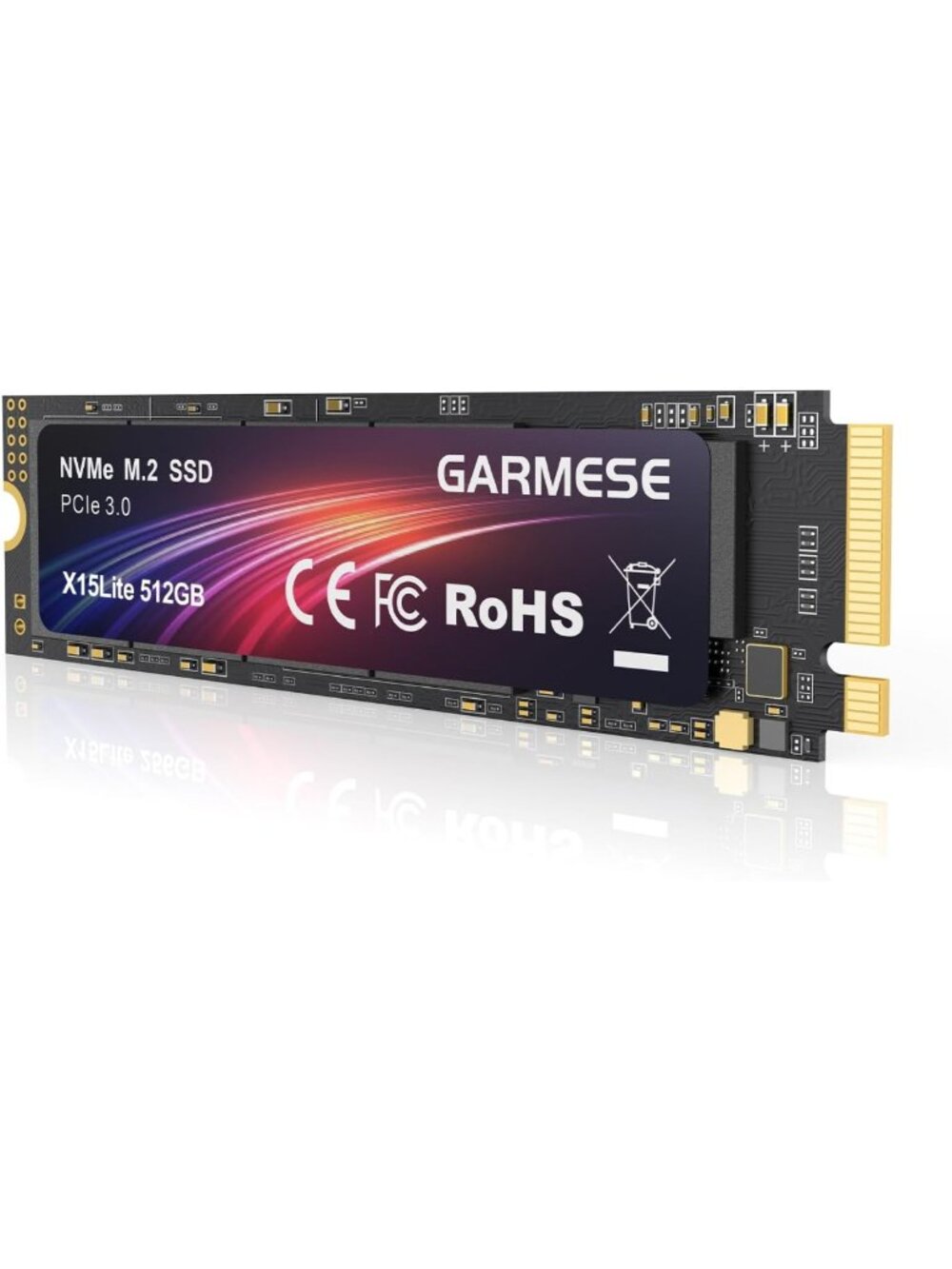 High-Speed 512GB NVMe M.2 2280 SSD, PCIe Gen3x4, 1800MB/s Read Speed